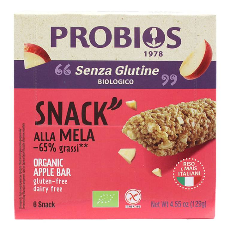 R&R SNACK RISO MELA 6X21G