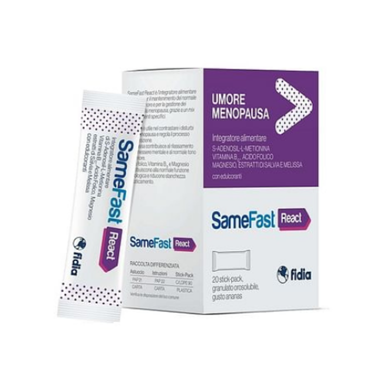 Samefast react umore menopausa 20 stickpack 