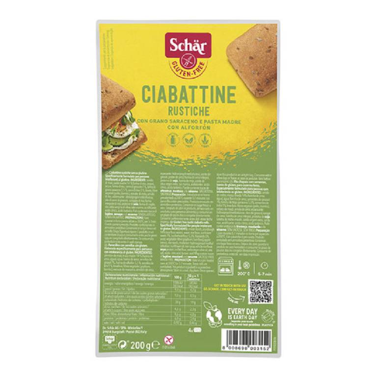 SCHAR CIABATTINE RUSTICHE 200G