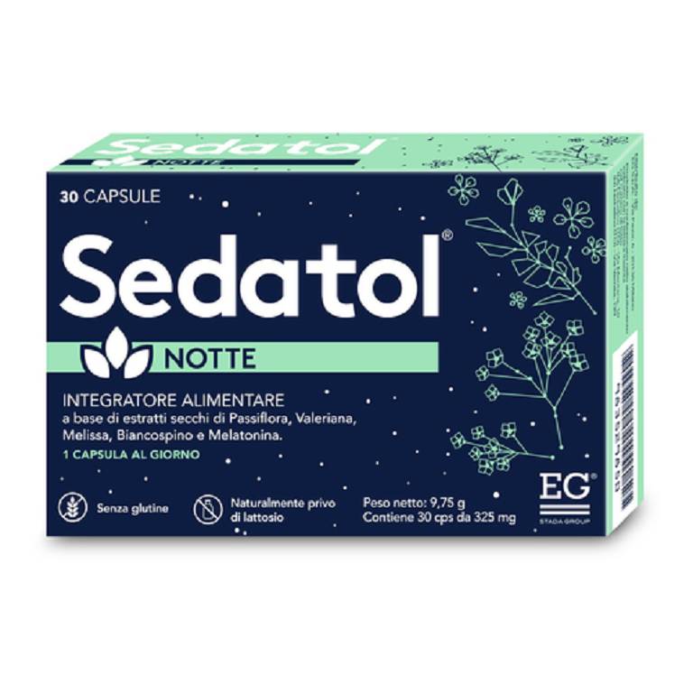 Sedatol notte 30 capsule senza lattosio