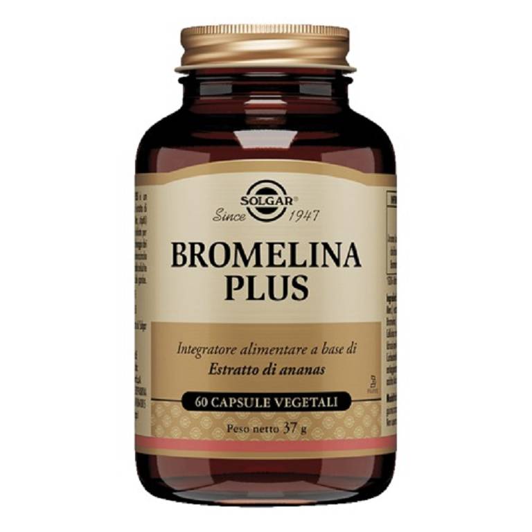 Solgar bromelina plus 60 capsule