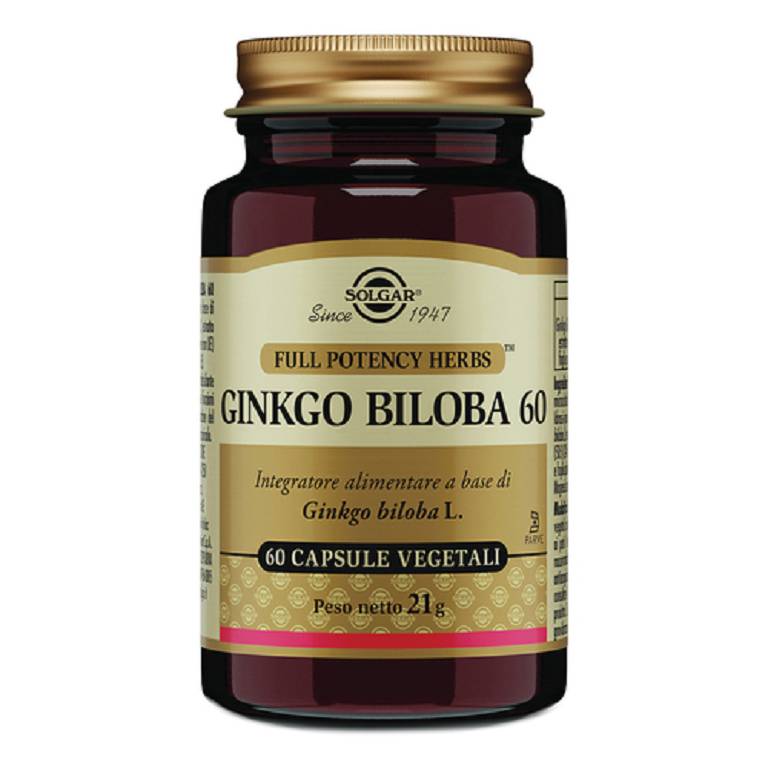 Solgar Ginkgo biloba 60 capsule vegetali