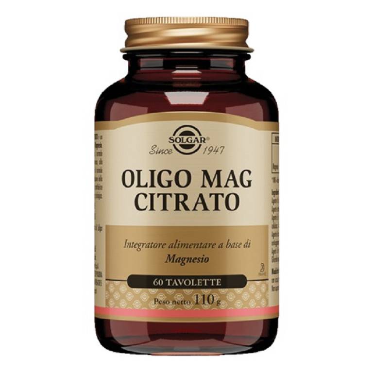 Solgar Oligo mag citrato 60 tavolette