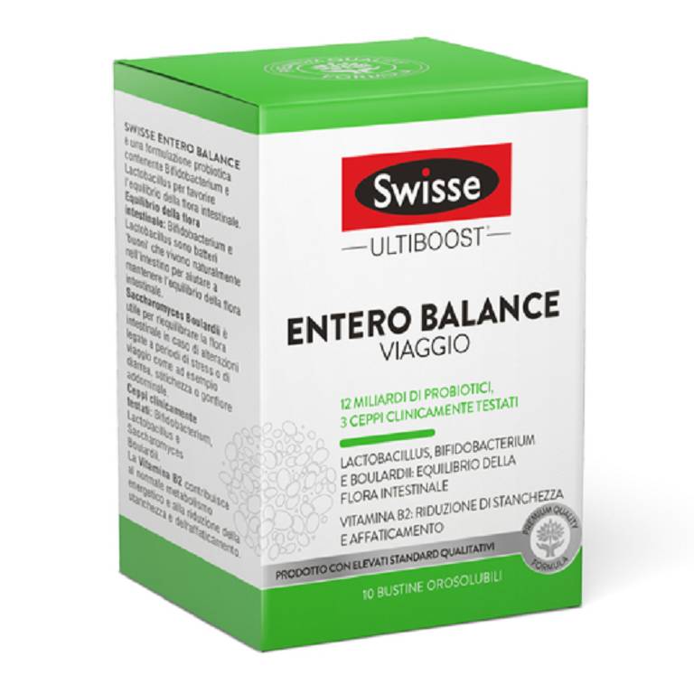 Swisse entero balance viaggio 10 bustine