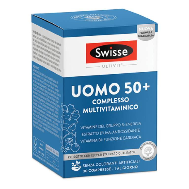 Swisse multivitaminico uomo 50+ 30 compresse
