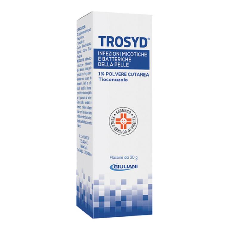 Trosyd polvere cutanea 30g 1%