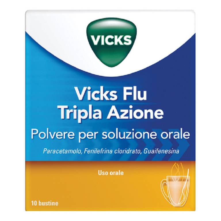 Vicks flu tripla a soluzione orale polvere 10 bustine