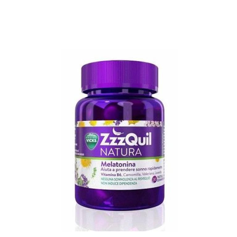 ZzzQuil natura 60 pastiglie gommose con melatonina