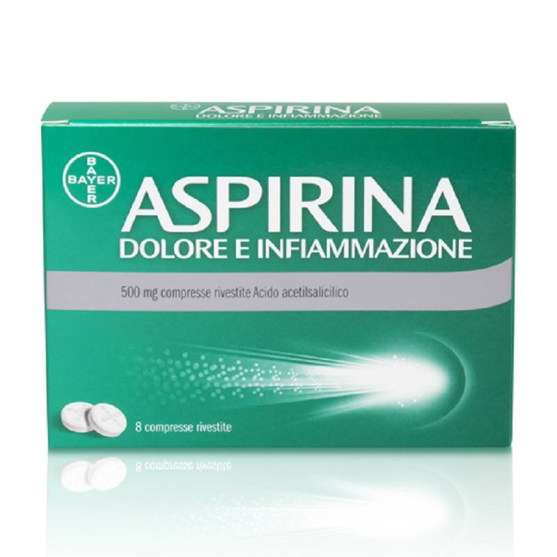Aspirina dolore ed infiammazione 8 compresse 500mg 