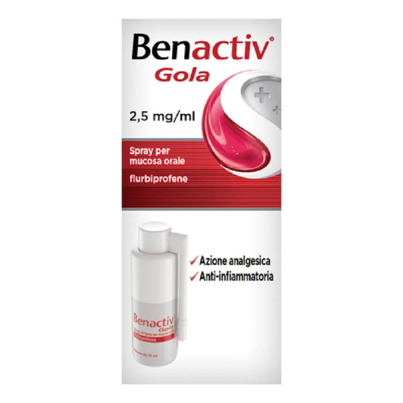 Benactiv gola spray 15ml 0,25%
