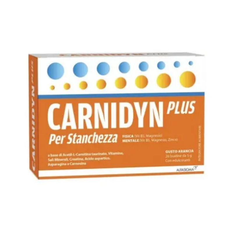 Carnidyn plus 20 bustine 5g integratore