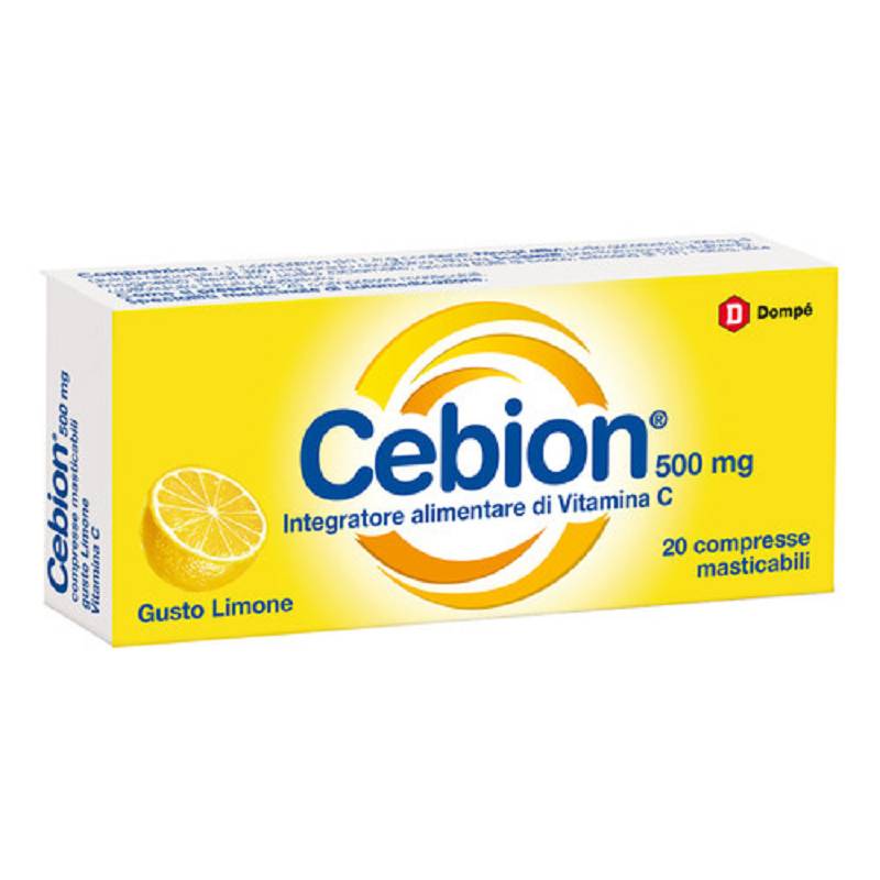 Cebion Vitamina C 20 compresse masticabili gusto limone