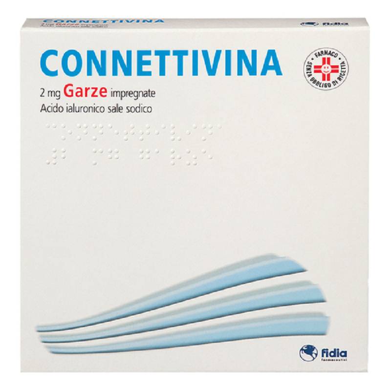 Connettivina 10 garze 2mg 10x10