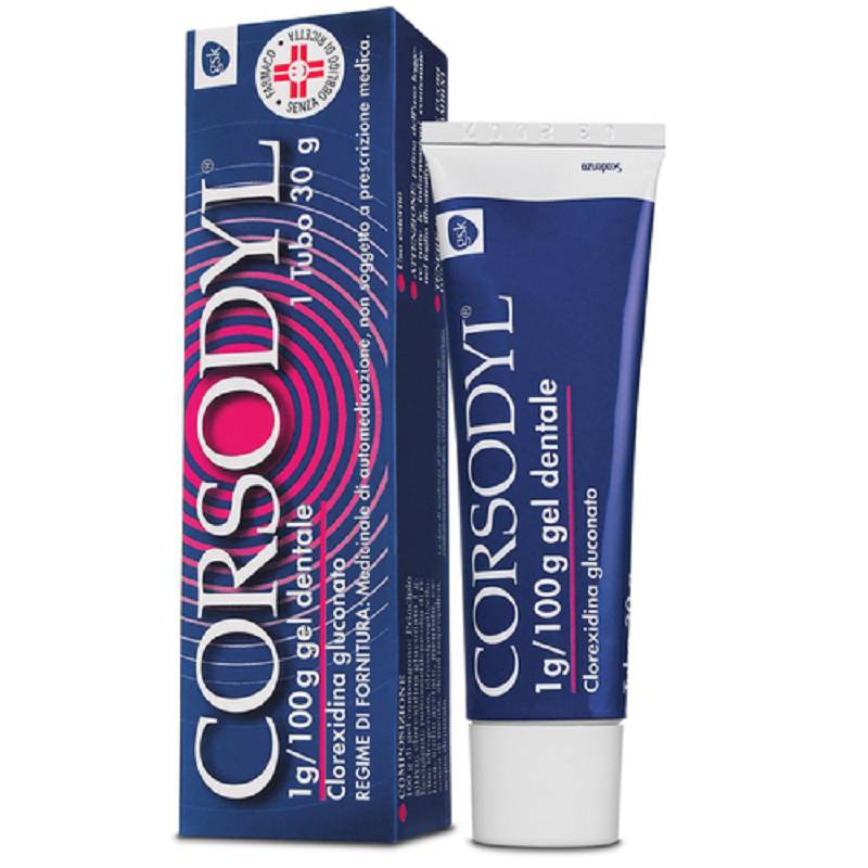 Corsodyl dentifricio gel dentale tubo 30g