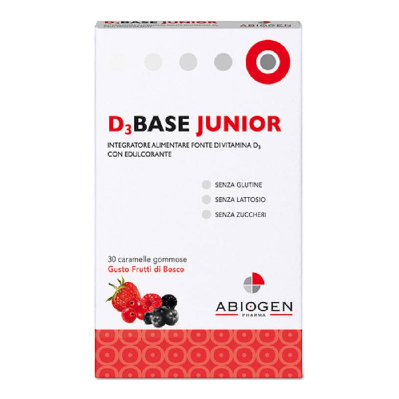 D3 base junior 30 caramelle frutti bosco