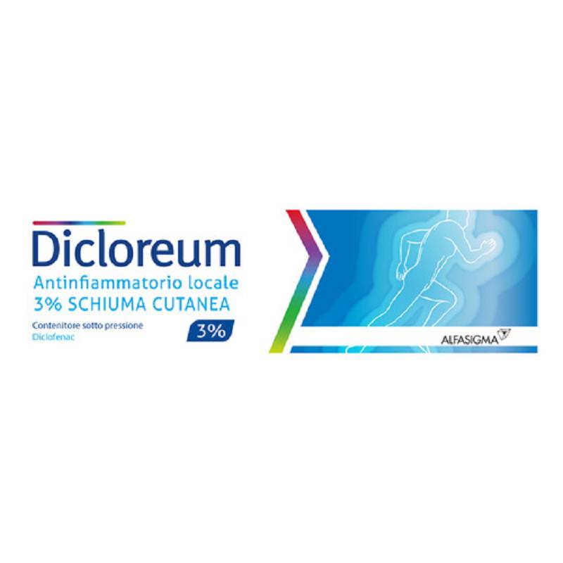 Dicloreum antinfiammatorio locale 3% schiuma cutanea 