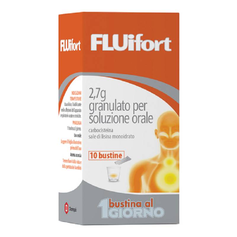 Fluifort 10 bustine soluzione orale 2,7g