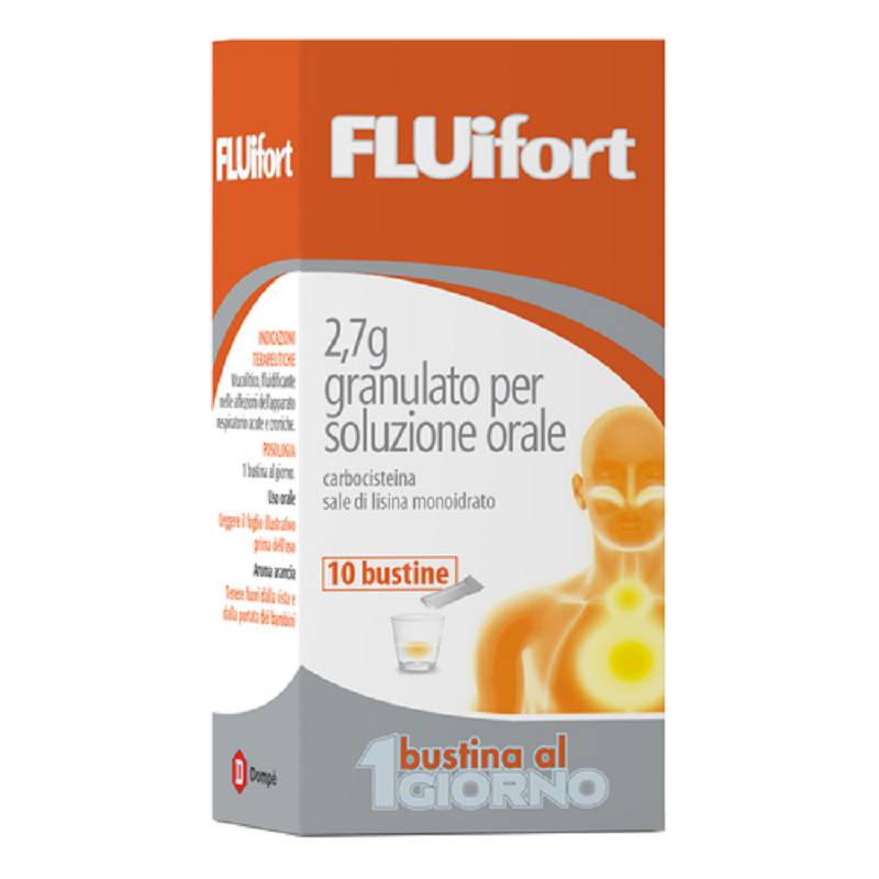 Fluifort 10 bustine soluzione orale 2,7g