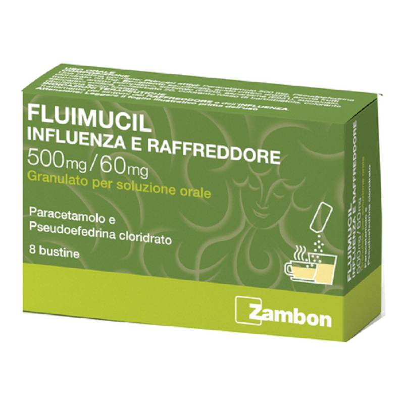 Fluimucil influenza raffreddore 8 bustine