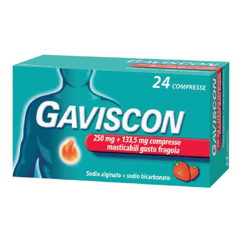 Gaviscon 24 compresse masticabili fragola 