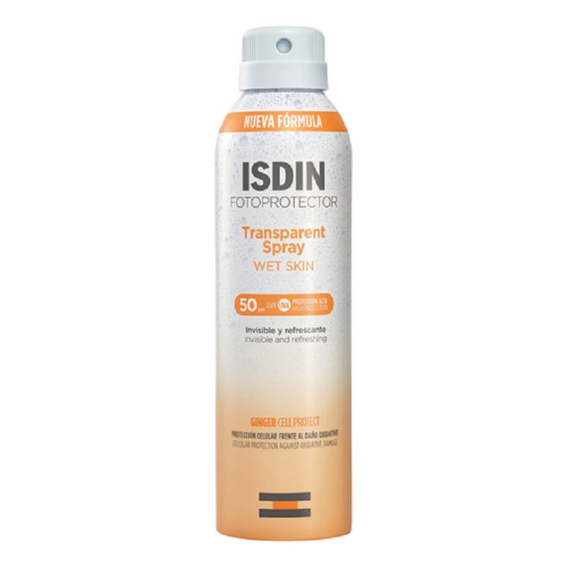 Isdin fotoprotector 50+ spray trasparente wet skin 250ml