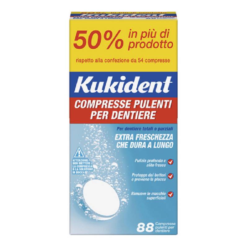 Kukident cleanser fresch 88 compresse