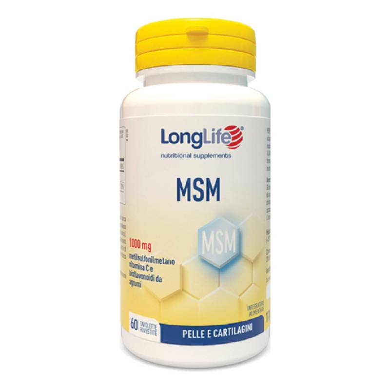 LongLife MSM pelle e cartilagini 60 tavolette