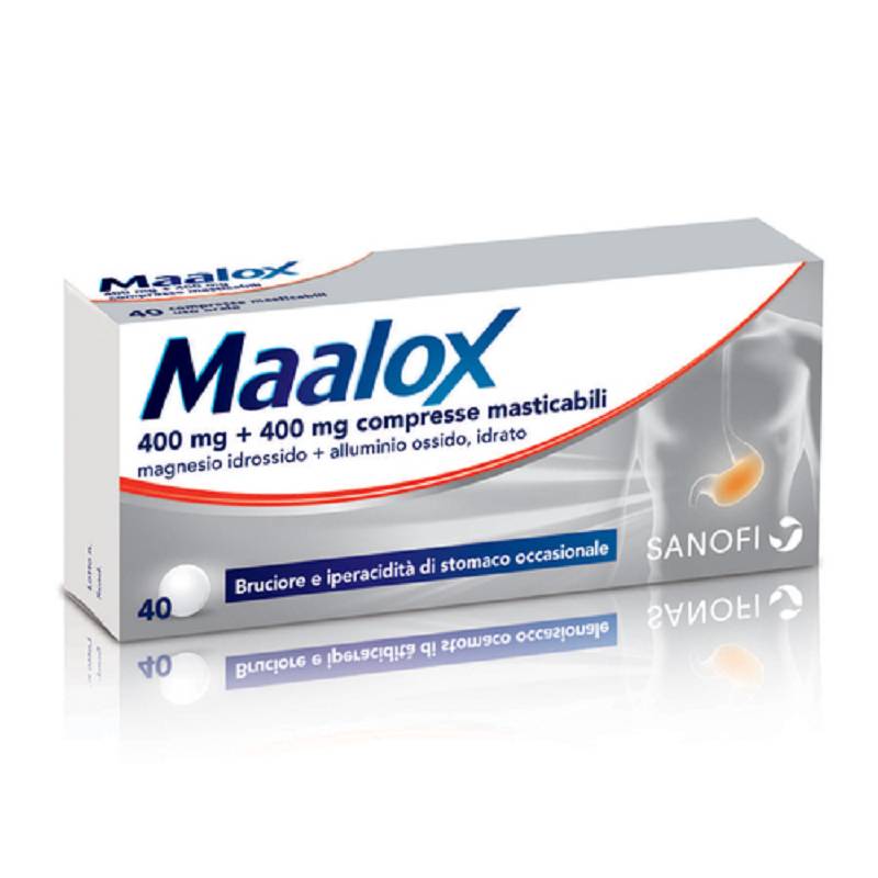 Maalox 40 compresse masticabili 400mg+400mg