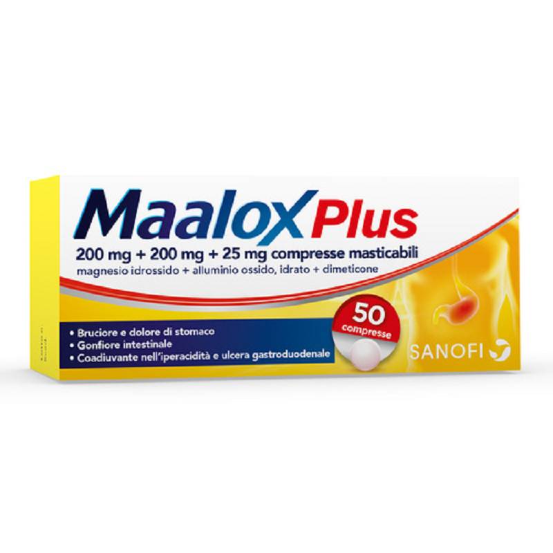 Maalox plus 50 compresse masticabili