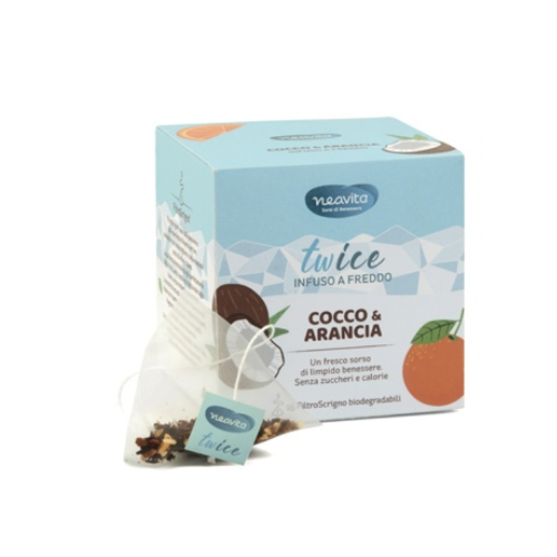 Neavita twice infuso a freddo cocco e arancia 15 filtri 