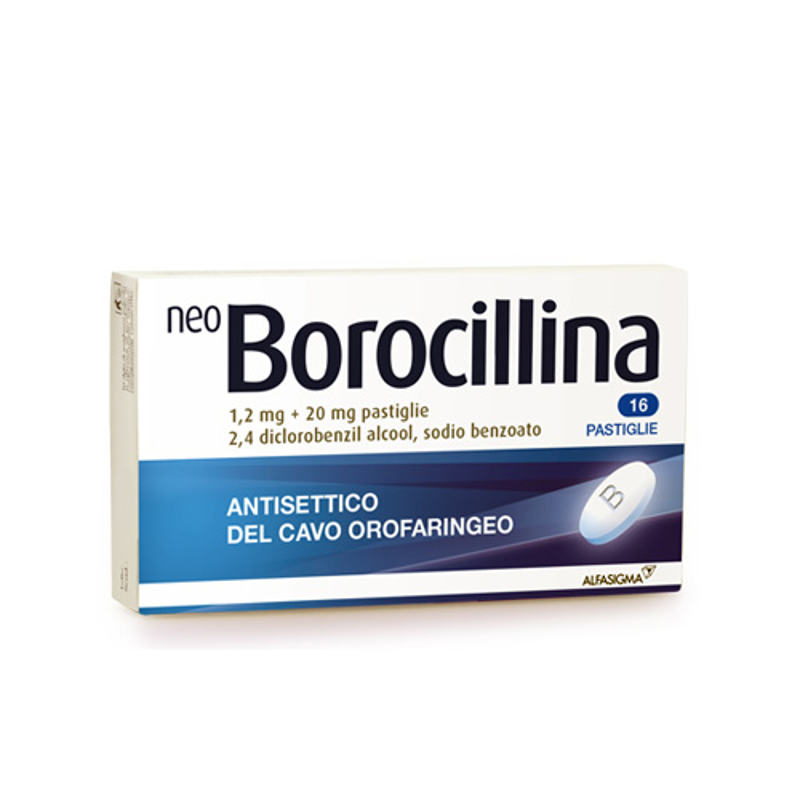 Neoborocillina 16 pastiglie antisettico del cavo orofaringeo