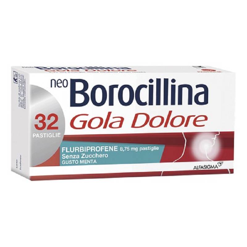 Neoborocillina gola dolore 32 pastiglie s/z