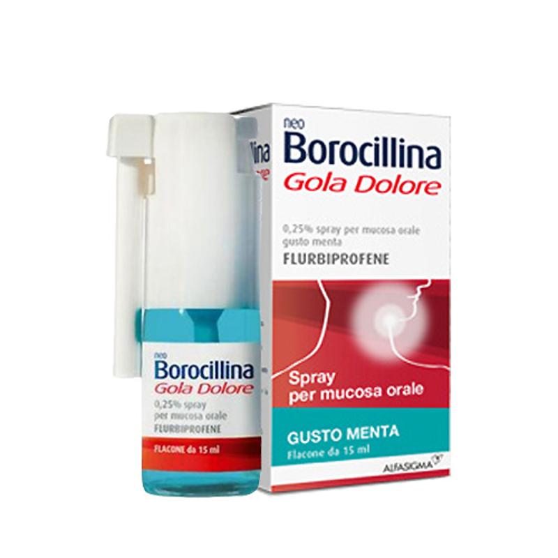 Neo Borocillina gola dolore spray gusto menta