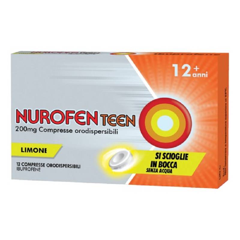 Nurofenteen 12 compresse orosolubile 200mg limone