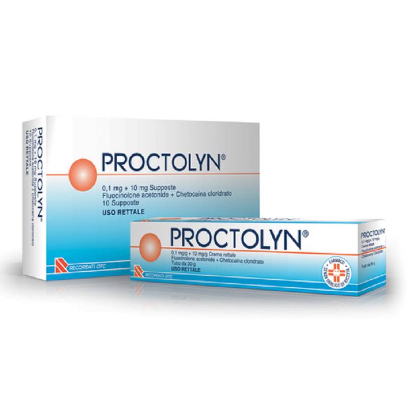 Proctolyn 10 supposte 0,1mg+10mg