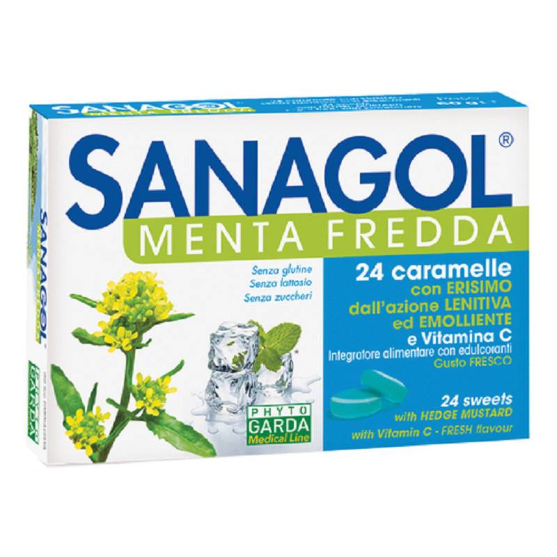 Sanagol menta fredda 24 caramelle 