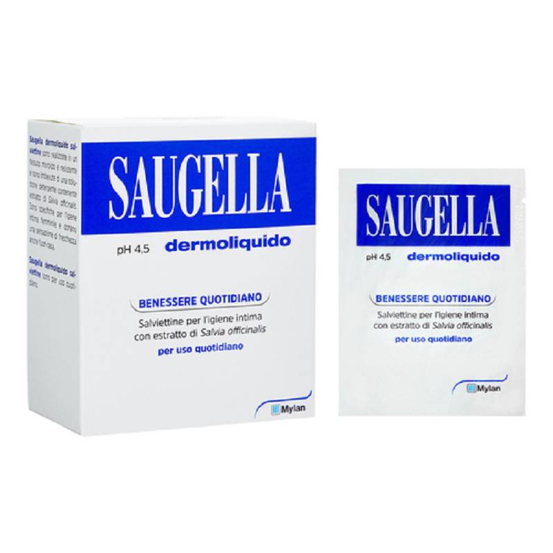 Saugella dermoliquido 10 salviettine