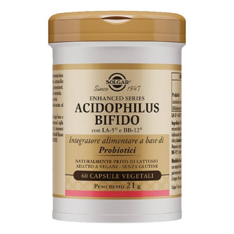 Solgar acidophilus bifido 60 capsule vegetali
