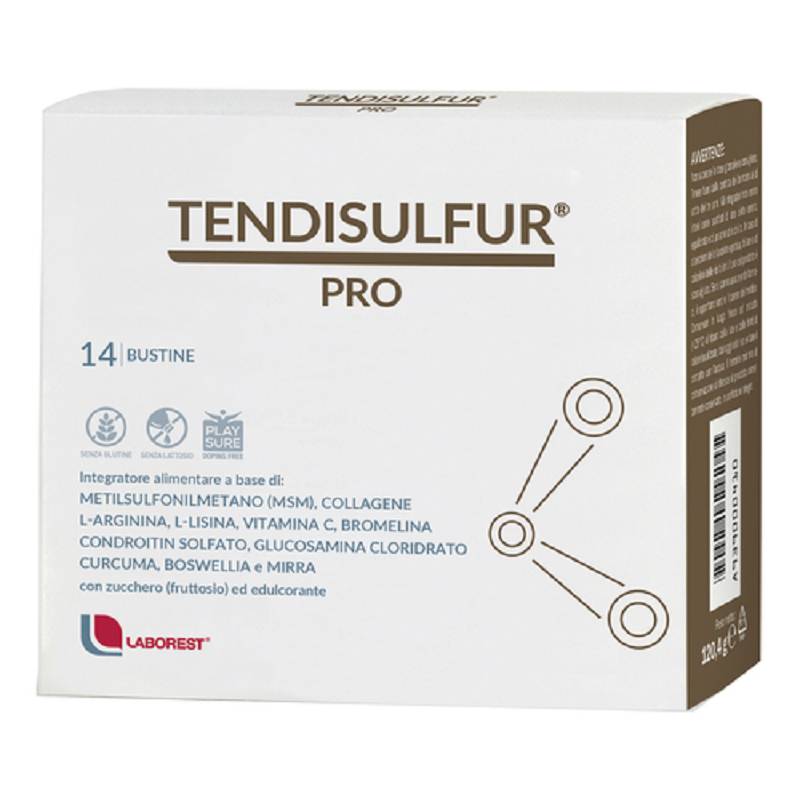 Tendisulfur Pro 14 bustine per la cartilagine