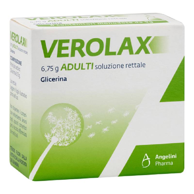 Verolax adulti soluzione rettale 6 clismi 6,75g