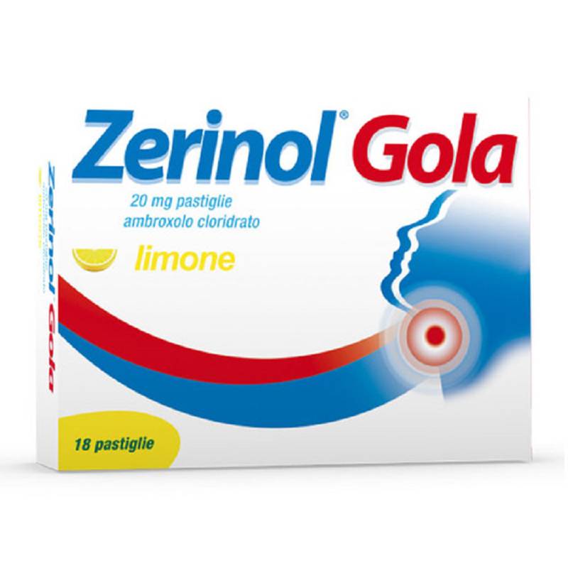 Zerinol gola limone 18 pastiglie 20mg